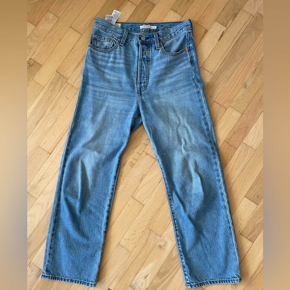 Levi Ribcage Straight Ankle Jeans
